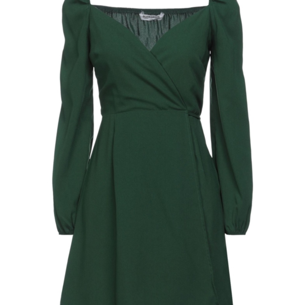 Glamorous Emerald Wrap Dress size 4 NWT